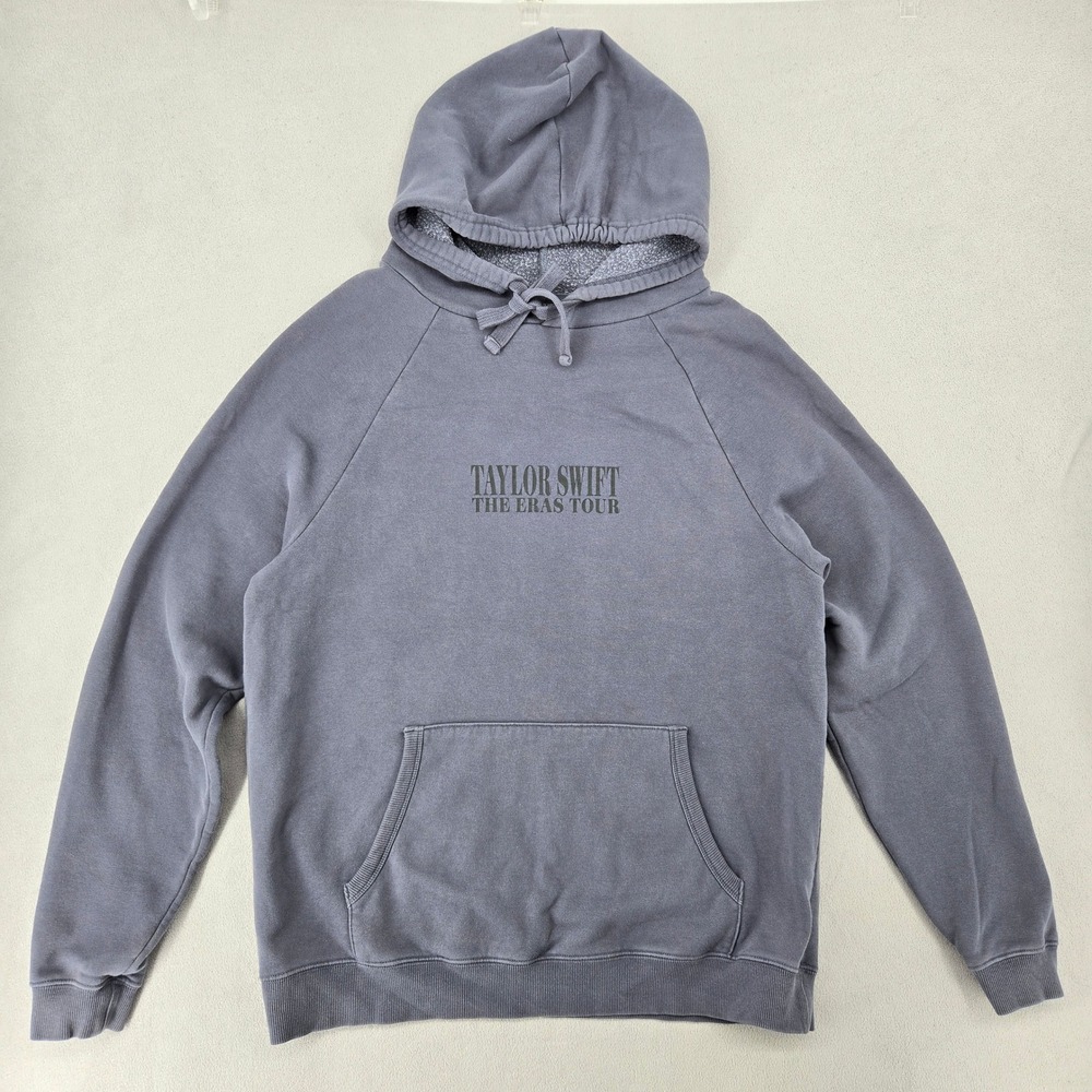 Taylor Swift Oversized Medium Hoodie‎ The Eras Tour 2023 Blue Grey Concert Merch